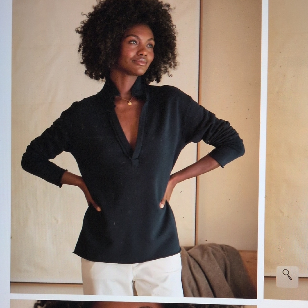 Navy Blue Long Sleeve Pullover